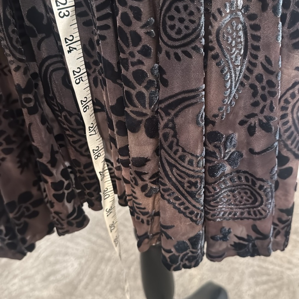 Sheer Black Floral Lace see measurement pics - Picture 6 of 8